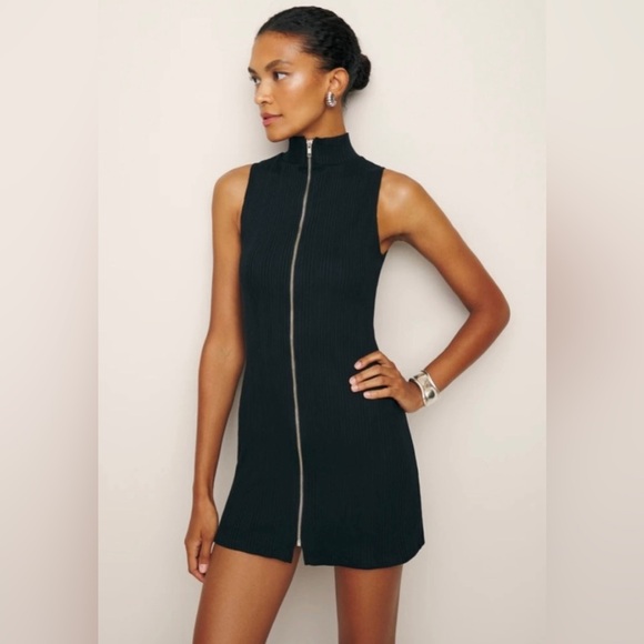 Reformation Dresses & Skirts - Reformation Pollie Knit Dress in Black Size Small